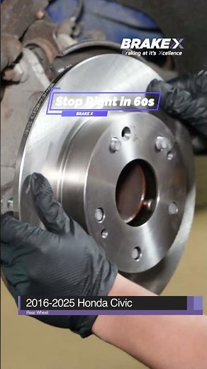 Quick Rear Brake Repair Tutorial 2016–2025 Honda Civic Step-by-Step #BRAKEX #HondaCivic #diyrepair