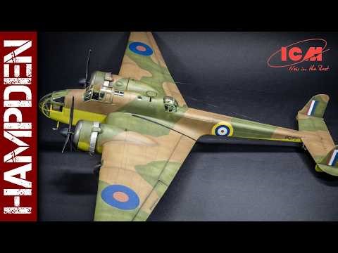 ICM HP.52 Hampden - painting and weathering (1/48 scale model kit)