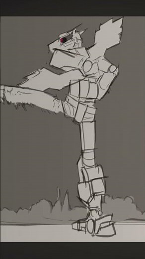 ZACHARY! ATTACK! Killer Robot Moves! 🤖🩷 | ANIMATIC SHORT #animation #scifi #robot