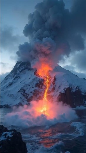 Lava can solidify instantly