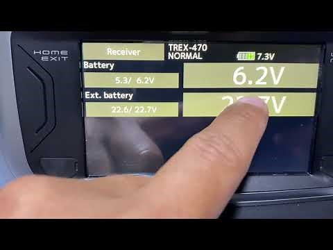 Futaba T16IZ external voltage telemetry setting