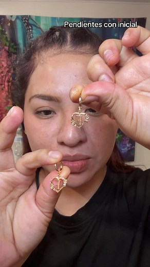 Pendientes colgantes de moda con diseño de corazón y flores pendientes en forma de corazón, con diseño de letras para mujeres perfecto para regalos#aretes#pendientes#earrings#joyas
