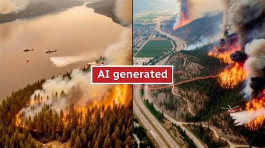 AI-generated wildfire images spreading misinformation in B.C., fire officials warn