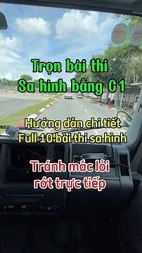 Trọn bài thi sa hình bằng C1 hướng dẫn chi tiết Full 10 bài thi Phần 1 #SahinhbangC1 #thaydinhdaylai