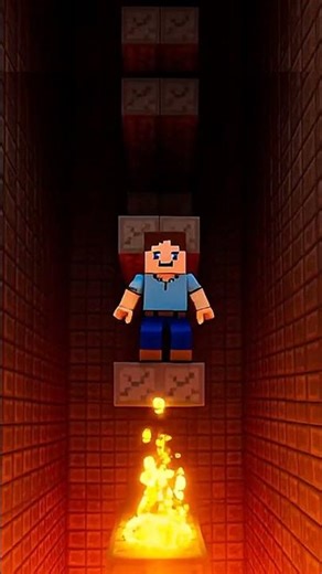 Minecraft Up & Down Loop 🔥😱 Climbs… Jumps… Repeat! | #Shorts#minecraft