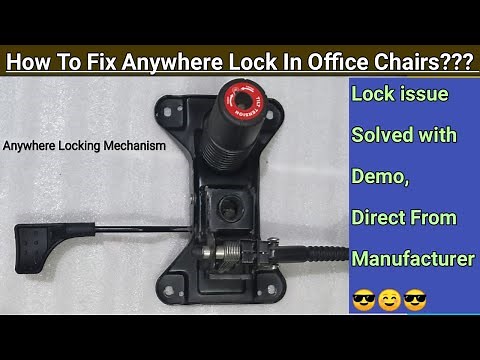 How to fix Anywhere lock issue in Gaming Chairs 🔥| Anytime locking Office Revolving Chair Repair