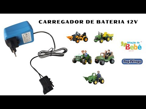 CARREGADOR DE BATERIA 12V PARA CARRINHO - PEG PEREGO