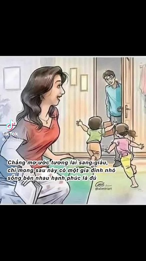 Domestic Scene with Woman and Children in Animation