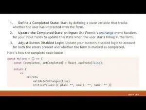 Solving the Continue Button Disable Issue in Formik Forms