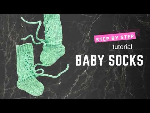 You Can Knit These Baby Lace Socks 🤍 FREE Step-by-Step Tutorial