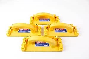 MICROJIG GRR-RIPPER GB-1 Grr-Rip Block Smart Hook Pushblock For Router Table, Jointer, And Band Saws, 4-Pack, Yellow