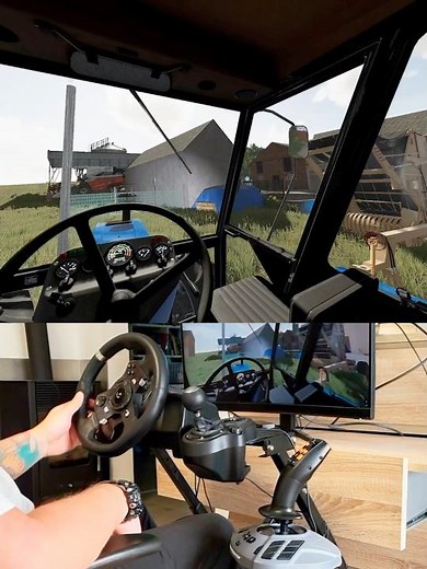 Farming Simulator Zetor 7745 Turbo Steering Wheel Manual Gearbox Thrustmaster Farmstick #dkgc #zetor