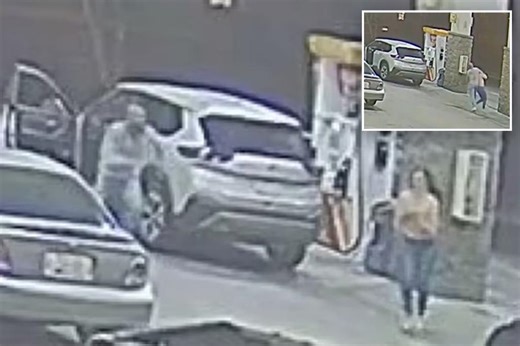 Chilling video captures moment woman is apparently abducted at gas station