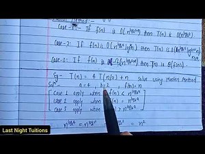 Recurrence Relation using Master Method | AOA | Lec-3