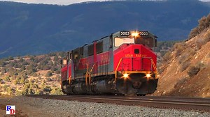 Along Gilluly Loops on the west slope of Soldier Summit we see a descending Union Pacific coal train, and a tank train operated by the Utah Railway. From the 7idea Productions show "Soldier Summit, The Union Pacific Provo Sub" https://rfd.video/7Soldier | Railfan Depot