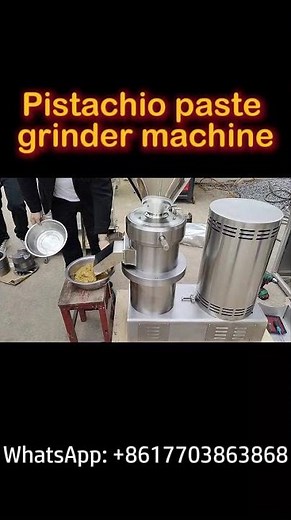 🏭How Pistachio Paste Is Made | Industrial Pistachio Grinding Machine Demo