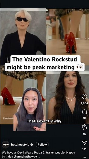 The Devil Wears Prada 2 Loves the Valentino Rockstud 👠