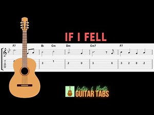 The Beatles- If I Fell GUITAR TAB