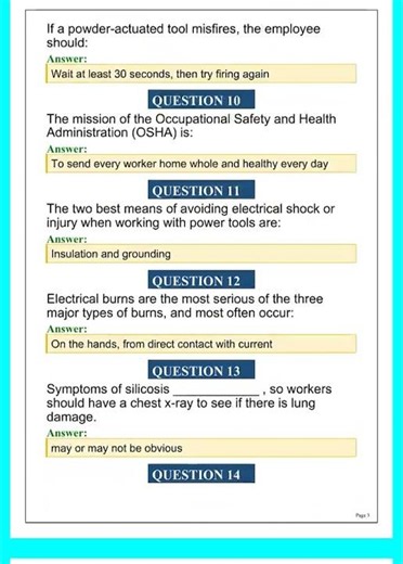 OSHA 10 Final Exam 2026 | 40 Practice Questions and Answers (Latest Review) ✅