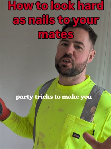 Disclaimer I take no responsibility for injury. Do this carefully. Two party tricks that get a reaction from your mates and the ladies 😉 #partytrick #tutorial #hardasnails #tradesman