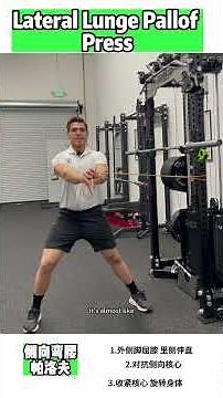Lateral Lunge Pallof Press｜Core Anti-Rotation + Hip Mobility