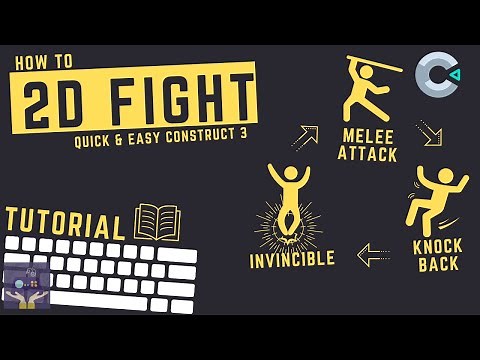 Construct 3 Fight Tutorial - Melee Attack, Knock Back, Invincibility