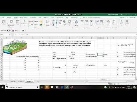 Peak discharge using rational method | Hydrology