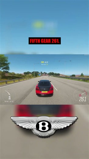 testing the top speed of every gear of Bentley continental Supersport in forza horizon 4