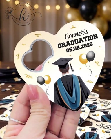 Graduation Bottle Opener Magnet Party Favor, Personalized Class of 2026 Graduation Guest Gift - Etsy