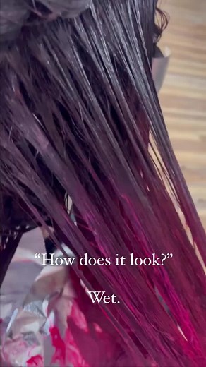 Masterpiece: Dark Magenta Hair Color Transformation