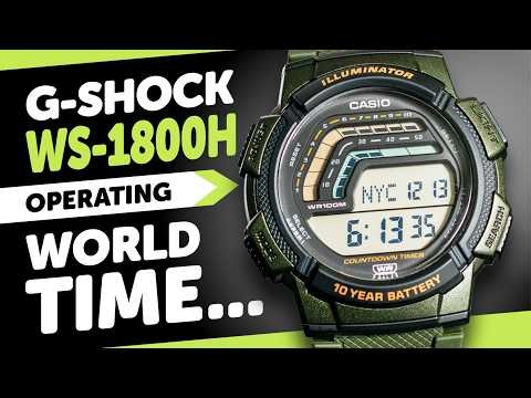 #CASIO WS-1800 (3583) How To Operate WORLD TIME