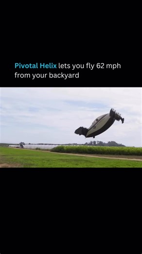 Artificial Intelligence I Business I Technology on Instagram: "Imagine owning your own flying machine - no pilot’s license needed! Pivotal’s Helix eVTOL is the ultimate personal aircraft: a single-seat, electric vertical takeoff wonder that cruises at 62 mph for up to 20 miles on a charge. Priced from $190K, it assembles in 30 minutes, fits on a trailer, and offers joystick controls with autoland tech. Safety features include triple-redundant systems and a ballistic parachute. Born from the Blac