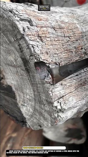 Wood splitting Worktool 74% faster log cutting