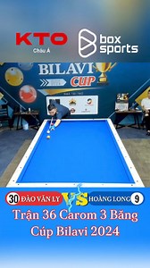 108K views · 559 reactions | KTOVN.COM l TRẬN 36: Chỉ với 10 lượt cơ Đào Văn Ly thắng dễ dàng Hoàng Long 30-9 tại Vòng Loại Carom 3 Băng Cúp Bilavi 2024. l BOX Sports x KTO Châu Á: BIDA Carom & Pool – Đối Tác Thương Hiệu độc quyền 2023-24. | KTO Châu Á | Facebook
