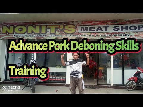 Basic and advanced deboning skill training@Nonits Meatshop Training Center Meat,Cutting and Deboning