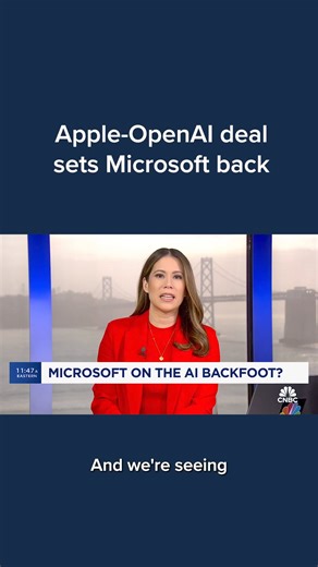 CNBC’s Deirdre Bosa reports on why the partnership between Apple and OpenAI is setting Microsoft back. | CNBC