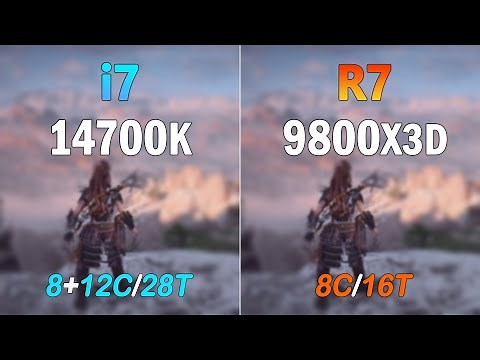 Ryzen 7 9800X3D vs intel i7 14700K - How Much Performance Difference?