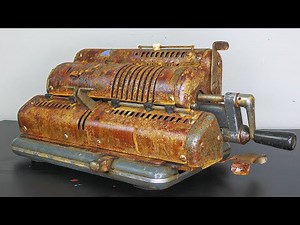 Rust Covered Vintage Calculator Restoration