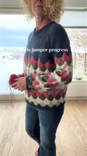 Doris Jumper Progress: One Sleeve Complete