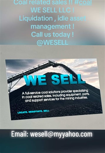 Coal Asset Sales by WE SELL LLC