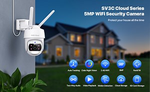 Watch SV3C Cloud app connection - setup wifi for the 5mp camera on Amazon Live