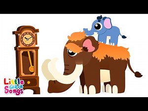 Hickory Dickory Dock with Elephant Family + More Nursery Rhymes & Kids Songs - Little Wave Songs