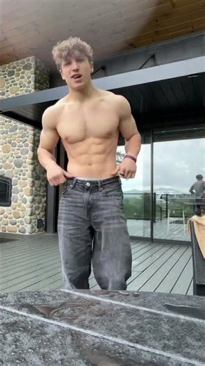 Men’s Fitness Rain Shoot Strength Meets Nature - benverbeck #aesthetic #fitness