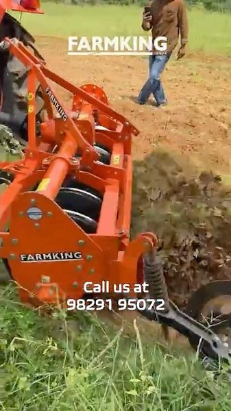 FARMKING Rotary Disc Harrow ( रोटरी डिस्क हैरो ) , Stubble Management Tractor PTO Driven Equipment