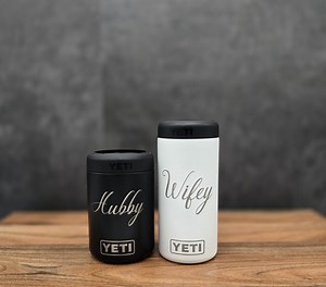 Personalize Engraved YETI Can Colster - Metal Can Holder - Groomsman Gift, Best Man, Wedding Party - 12oz, 12oz Slim Yeti Can Cooler - Etsy