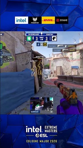 karrigan Shocks Everyone With A Triple Kill On Pistols #esl #colognemajor #cs2