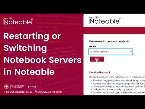 Restarting or Switching Jupyter Notebook Servers in Noteable