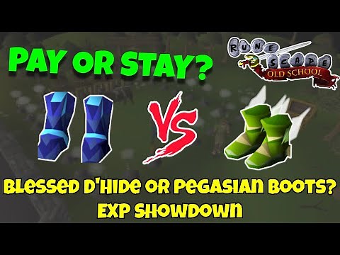 Pay or Stay #47 | Blessed D'Hide vs Pegasian Boots | OSRS NMZ