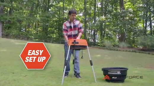 Yard Force YF8000LS Electric Leaf Mulcher/Shredder with Bonus Accessory Kit, One Size, Black/Orange