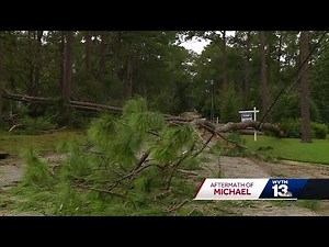 Hurricane damage in Dothan, Alabama